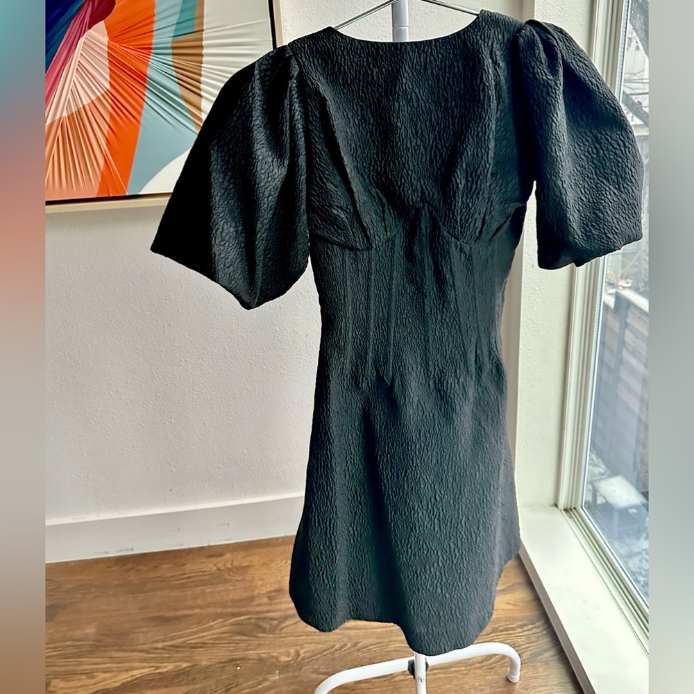 Rachel Gilbert Emiko Puff Sleeve Corset Dress Size 2